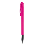 Caneta de botão de pressão de plástico de cores mate feita na EU cor cor-de-rosa