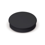Clássico íman redondo grande de plástico para personalizar cor preto