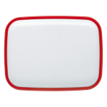 Lancheira de plástico rígido com desenhos em cores vivas 1000 ml cor vermelho segunda vista