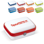 Lancheira de plástico rígido com desenhos em cores vivas 1000 ml