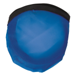Frisbee de nylon dobrável disponível em várias cores com sua bolsa cor azul segunda vista