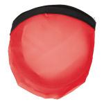 Frisbee de nylon dobrável disponível em várias cores com sua bolsa cor vermelho segunda vista