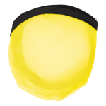 Frisbee de nylon dobrável disponível em várias cores com sua bolsa cor amarelo segunda vista