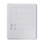 Puzzle para publicidade com imagem impressa Enigma cor branco segunda vista