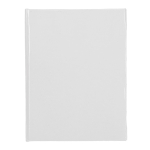 Bloco de notas adesivas, capa de pacotes de leite reciclados cor branco segunda vista
