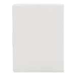 Bloco de notas com diferentes tamanhos e cores de fitas adesivas cor branco terceira vista
