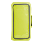 Braçadeira desportiva de neoprene para a maioria dos smartphones cor amarelo fluorescente segunda vista