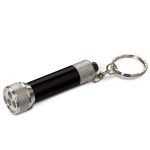 Original porta-chaves com lanterna de alumínio pequena MiniLight cor preto