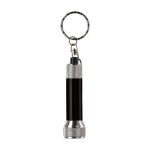 Original porta-chaves com lanterna de alumínio pequena MiniLight cor preto segunda vista