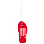 Porta-chaves veranil em forma de havaiana com corpo de EVA Menorca cor vermelho segunda vista
