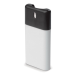 Spray antibacteriano para as mãos de bolso personalizável 20ml cor branco/preto segunda vista