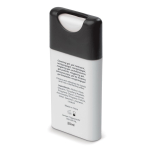 Spray antibacteriano para as mãos de bolso personalizável 20ml cor branco/preto terceira vista