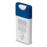 Spray antibacteriano para as mãos de bolso personalizável 20ml cor branco/azul terceira vista