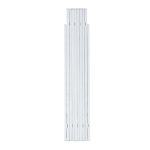 Fita métrica de carpinteiro dobrável personalizada Carpenter 1 M cor branco segunda vista