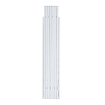 Fita métrica de carpinteiro dobrável personalizada Carpenter 1 M cor branco terceira vista