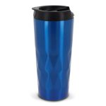 Copo térmico com design geométrico original de ondas 450ml Waves cor azul