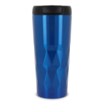 Copo térmico com design geométrico original de ondas 450ml Waves cor azul segunda vista
