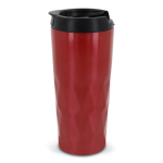 Copo térmico com design geométrico original de ondas 450ml Waves cor vermelho sexta vista