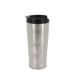 Garrafa térmica de parede dupla antigotas, acabamento em relevo 450 ml vista principal