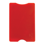Porta-cartões rígido em várias cores clássicas com proteção RFID cor vermelho