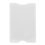 Porta-cartões rígido em várias cores clássicas com proteção RFID cor branco terceira vista