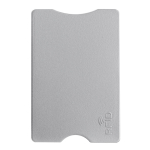 Porta-cartões rígido em várias cores clássicas com proteção RFID cor prateado segunda vista