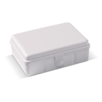 Marmita personalizada retangular com fecho de clip feita na UE, 950ml cor branco