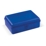 Marmita personalizada retangular com fecho de clip feita na UE, 950ml cor azul transparente