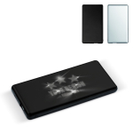 Powerbank com cabo e capacidade de iluminar o logo gravado