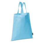 Simples saco corporativo de tecido non-woven 80 g/m2 Plaza Large cor azul-claro