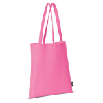 Saco non-woven em várias cores com alças longas 75 g/m2 cor cor-de-rosa