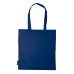 Saco non-woven em várias cores com alças longas 75 g/m2 cor azul-escuro terceira vista