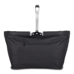 Cesta de piquenique feita de nylon em várias cores dobrável cor preto segunda vista