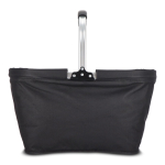 Cesta de piquenique feita de nylon em várias cores dobrável cor preto terceira vista