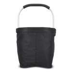 Cesta de piquenique feita de nylon em várias cores dobrável cor preto quarta vista