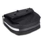 Cesta de piquenique feita de nylon em várias cores dobrável cor preto sexta vista