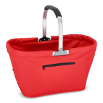 Cesta de piquenique feita de nylon em várias cores dobrável cor vermelho