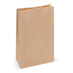 Saco de papel kraft sem asas certificação FSC feito na EU 29x18x9cm cor castanho