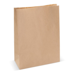 Saco de papel kraft sem asas certificação FSC feito na EU 29x22x9cm cor castanho