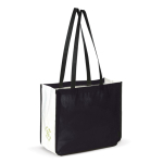 Saco non-woven laminado de cores com os lados em branco cor preto