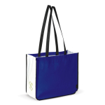 Saco non-woven laminado de cores com os lados em branco cor azul