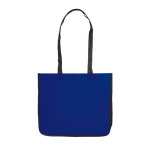Saco non-woven laminado de cores com os lados em branco cor azul terceira vista