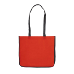 Saco non-woven laminado de cores com os lados em branco cor vermelho terceira vista