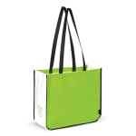 Saco non-woven laminado de cores com os lados em branco cor verde