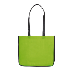Saco non-woven laminado de cores com os lados em branco cor verde terceira vista