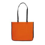 Saco non-woven laminado de cores com os lados em branco cor cor-de-laranja terceira vista