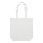 Saco de algodão canvas com alças longas em várias cores 250 g/m2 cor branco terceira vista