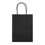 Saco de papel kraft de cores pequeno para presente 120 g/m2 cor preto terceira vista