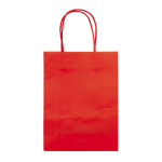 Saco de papel kraft de cores pequeno para presente 120 g/m2 cor vermelho terceira vista