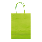 Saco de papel kraft de cores pequeno para presente 120 g/m2 cor verde-lima terceira vista